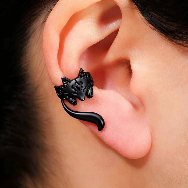 Silver Fox Ear Cuff