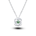 Moissanite Knot Pendant Necklace