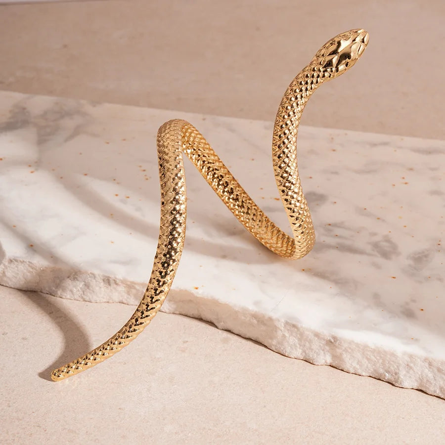 Coiled Serpent Cuff Set
