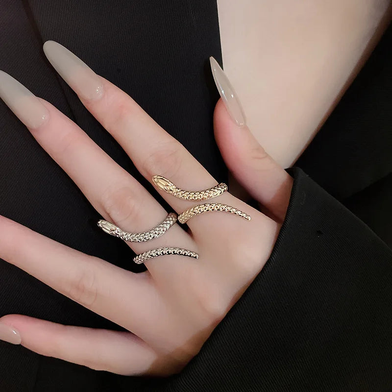 Coiled Serpent Cuff Set