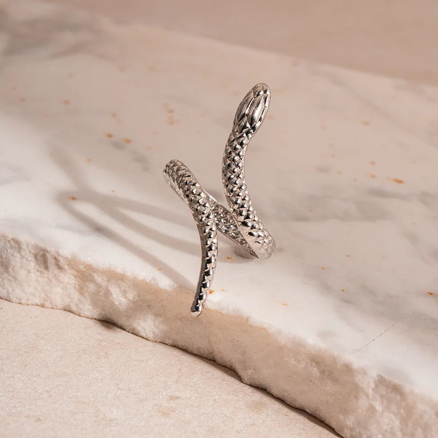 Coiled Serpent Cuff Set