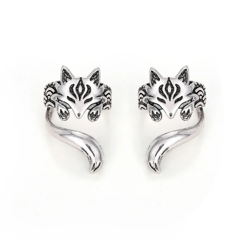 Silver Fox Ear Cuff