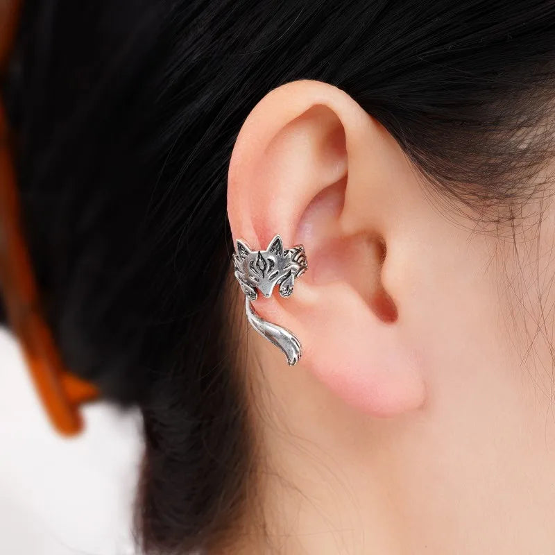 Silver Fox Ear Cuff