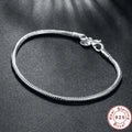 Classic Sterling Silver Snake Chain Bracelet
