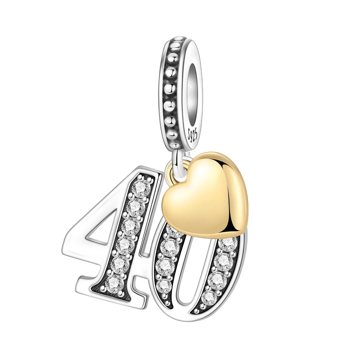 Zircon Butterfly Letter Charm