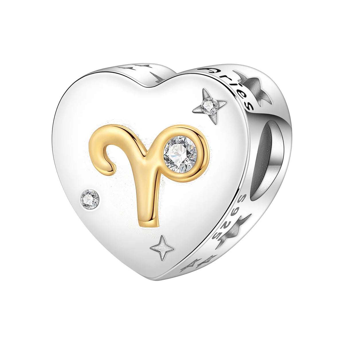 Silver Scroll Alphabet Charm