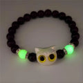 Glow-in-the-Dark Cat Beaded Bracelet Set
