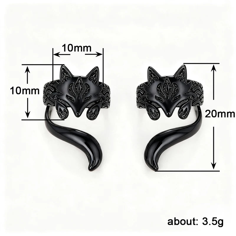 Silver Fox Ear Cuff