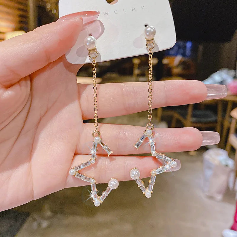 Crystal Vine Drop Earrings