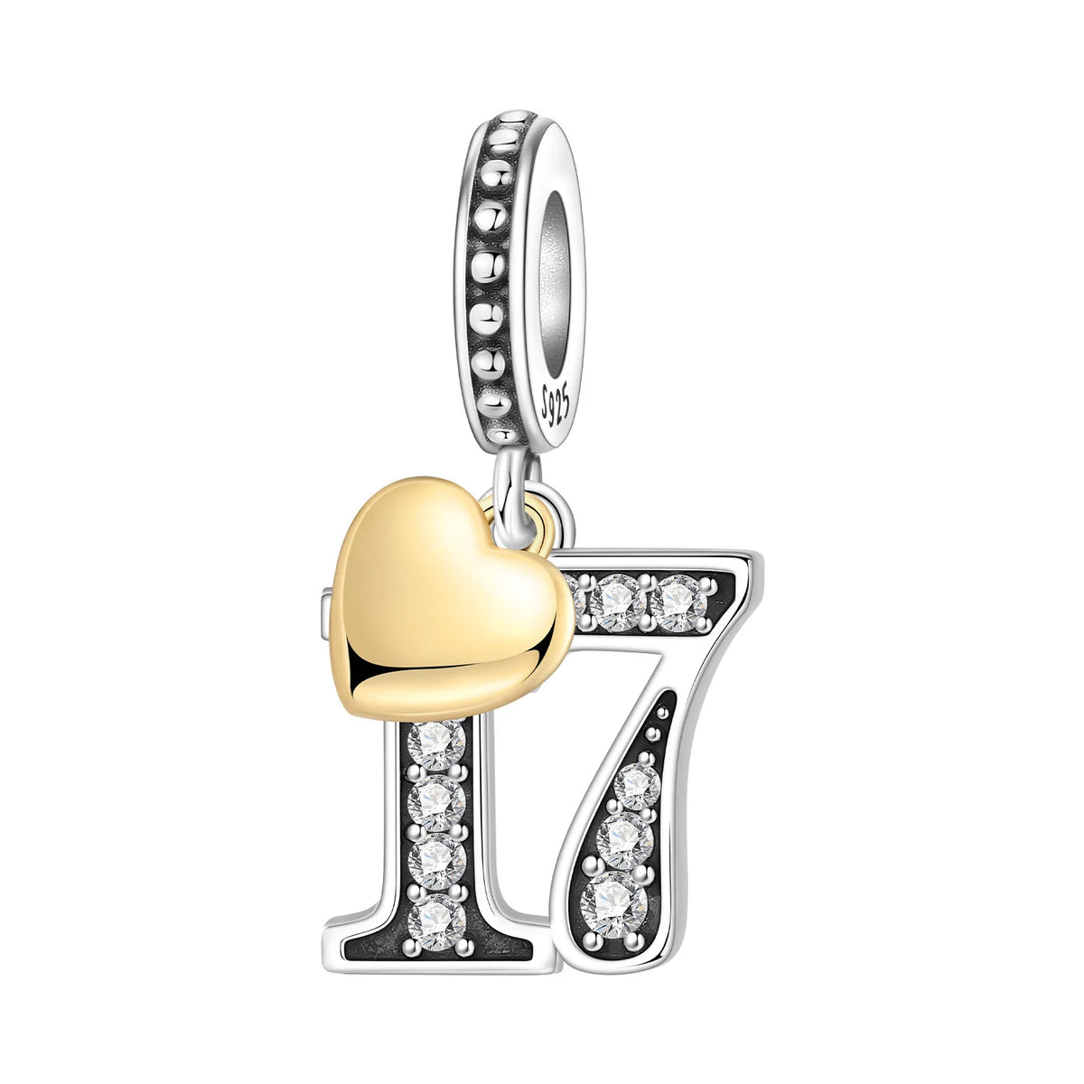 Zircon Butterfly Letter Charm