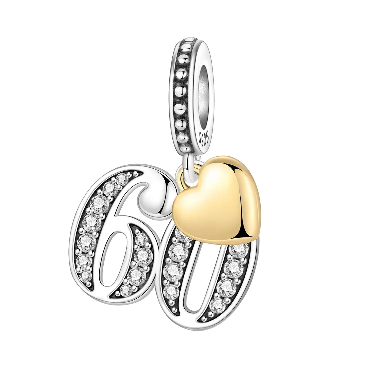 Zircon Butterfly Letter Charm