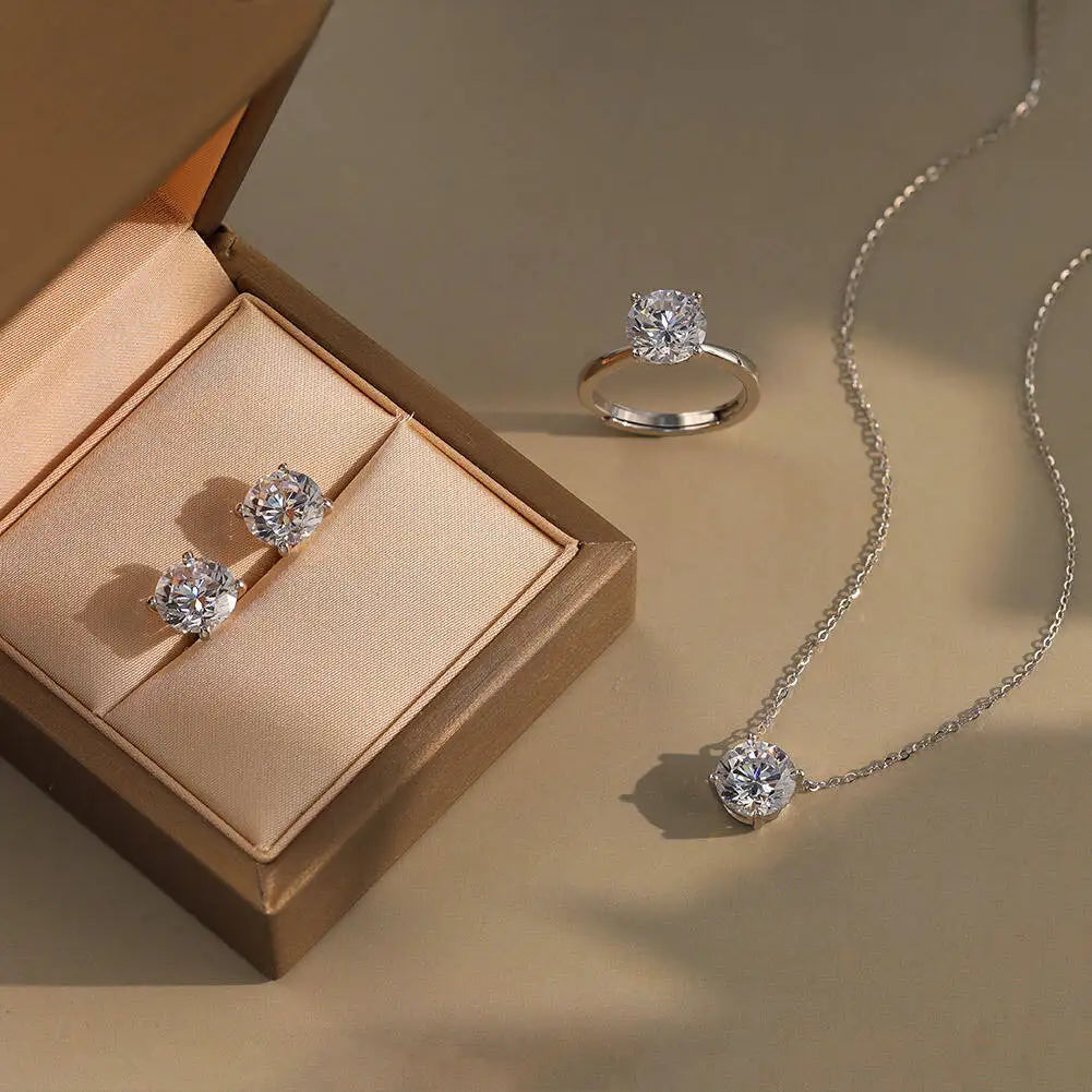 Moissanite Pendant Necklace