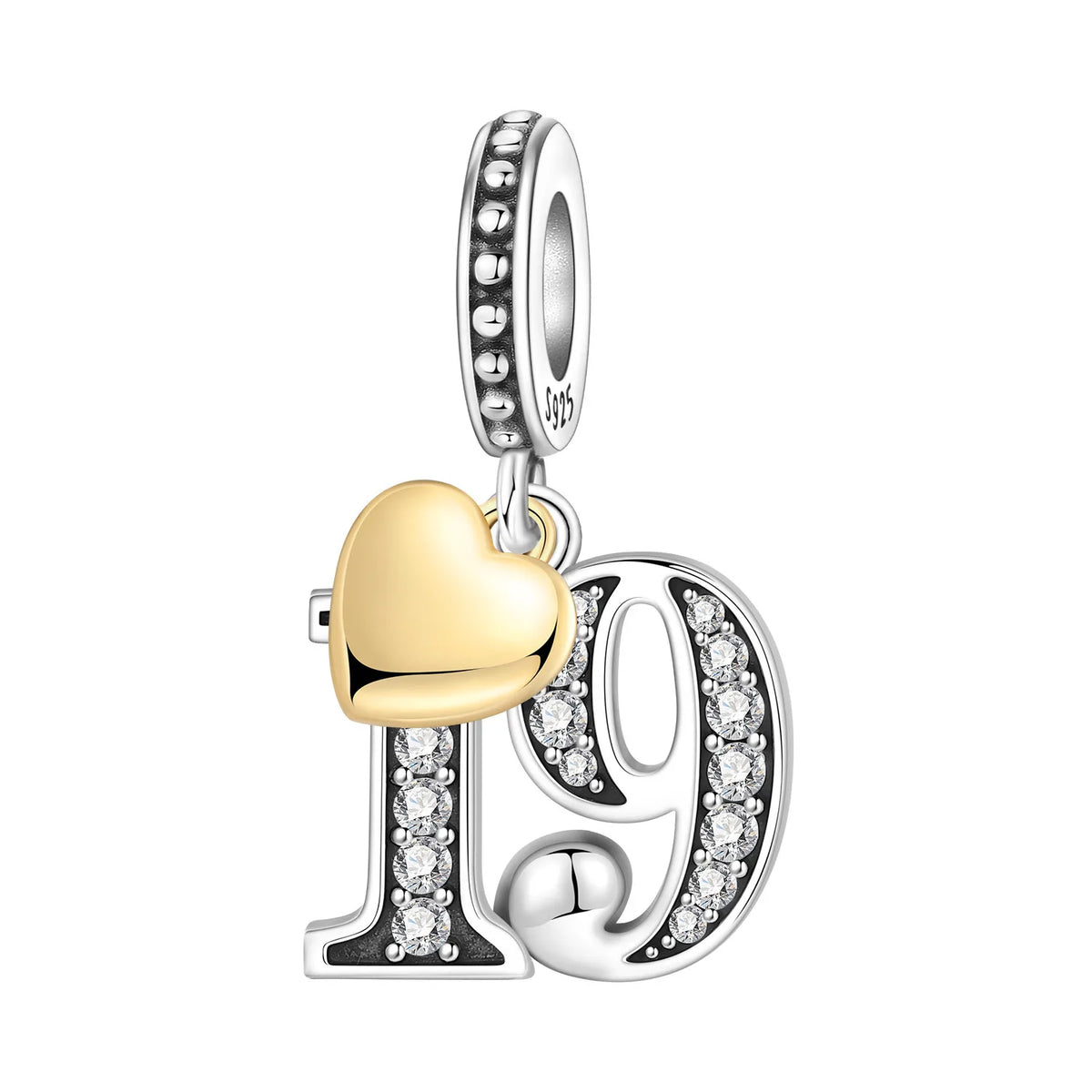 Zircon Butterfly Letter Charm
