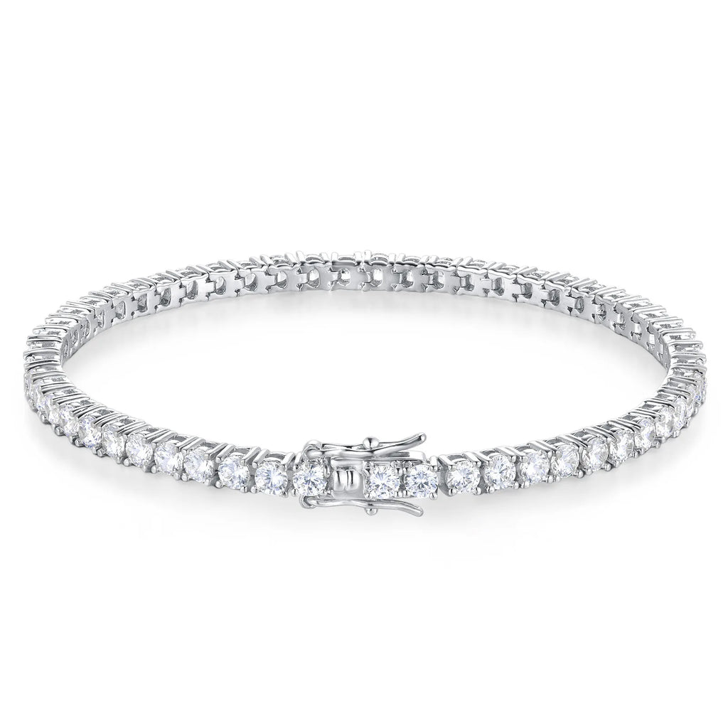 Classic Silver Tennis Bracelet