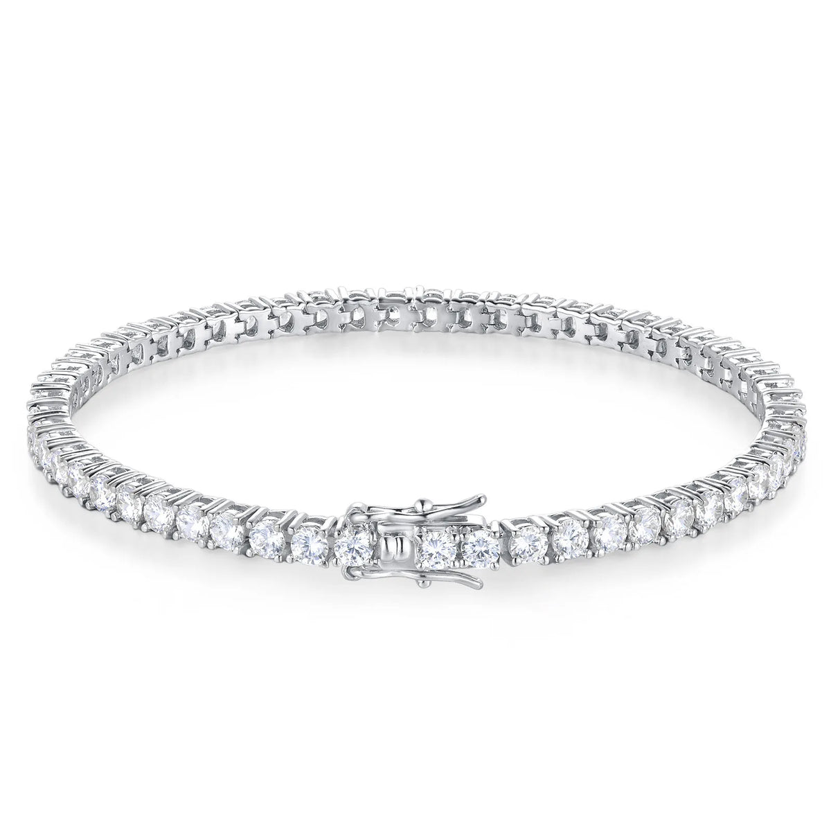 Classic Silver Tennis Bracelet