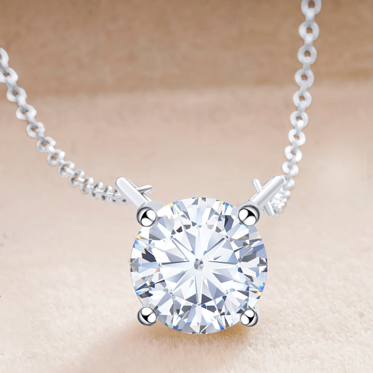 Moissanite Pendant Necklace