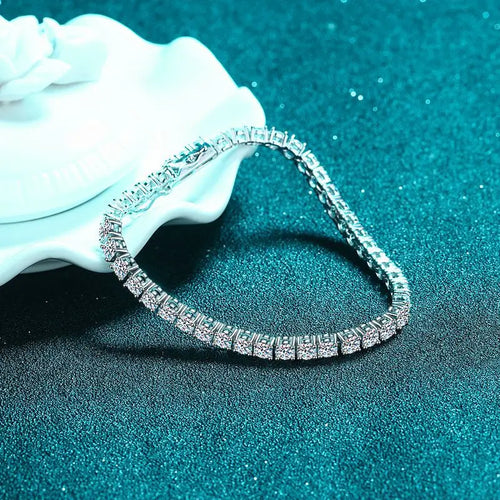 Classic Silver Tennis Bracelet
