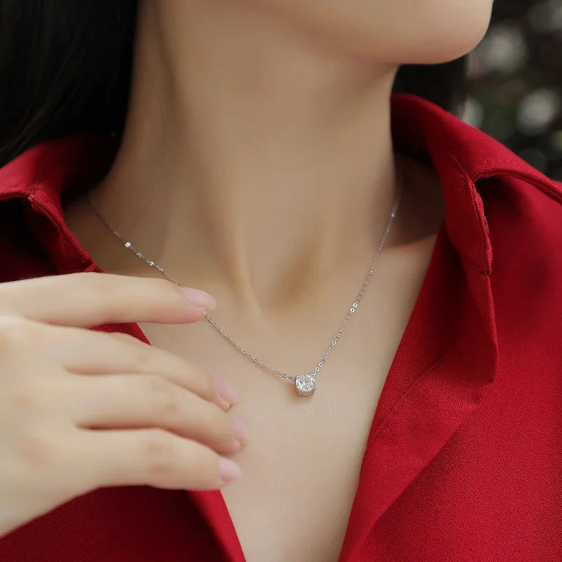 Moissanite Pendant Necklace