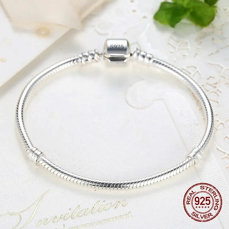 Classic Sterling Silver Snake Chain Bracelet