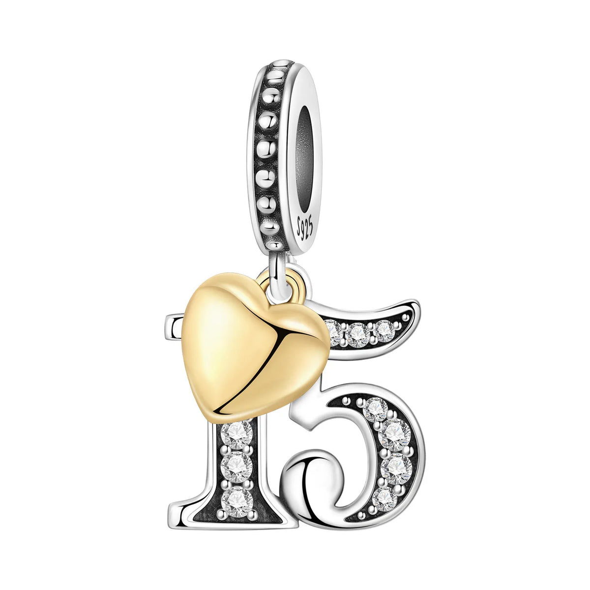 Zircon Butterfly Letter Charm