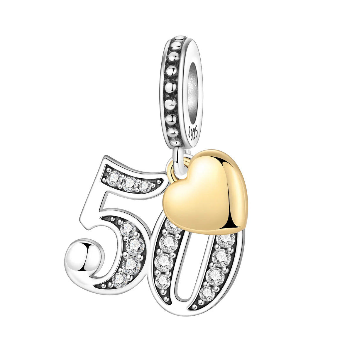 Zircon Butterfly Letter Charm