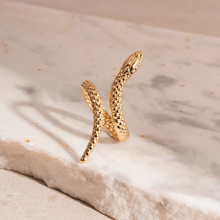 Coiled Serpent Cuff Set