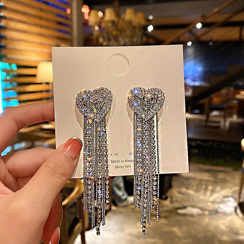 Crystal Vine Drop Earrings