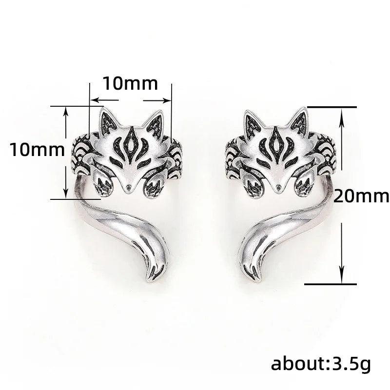 Silver Fox Ear Cuff