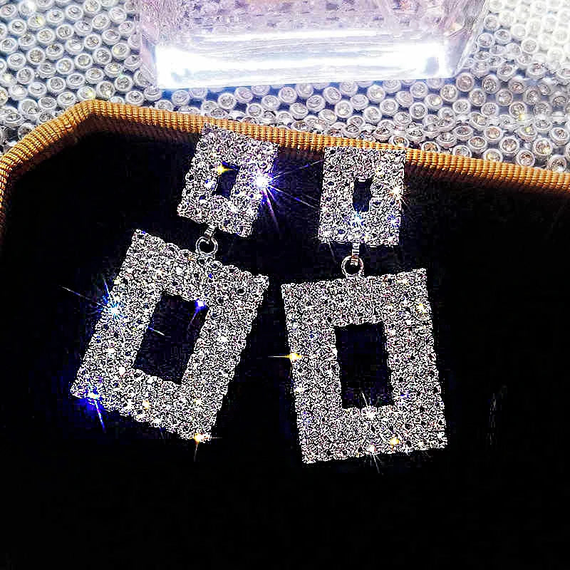 Crystal Vine Drop Earrings