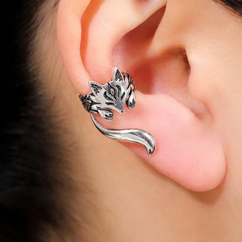 Silver Fox Ear Cuff