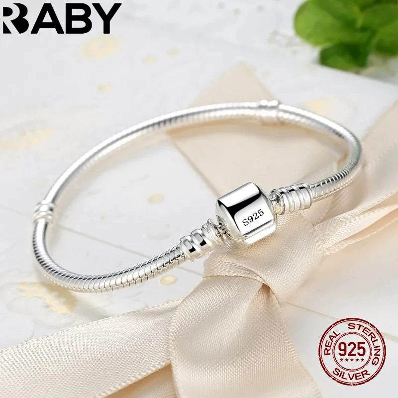Classic Sterling Silver Snake Chain Bracelet