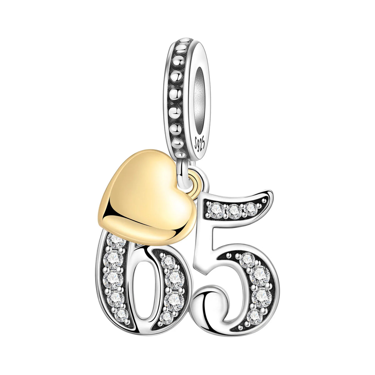 Zircon Butterfly Letter Charm