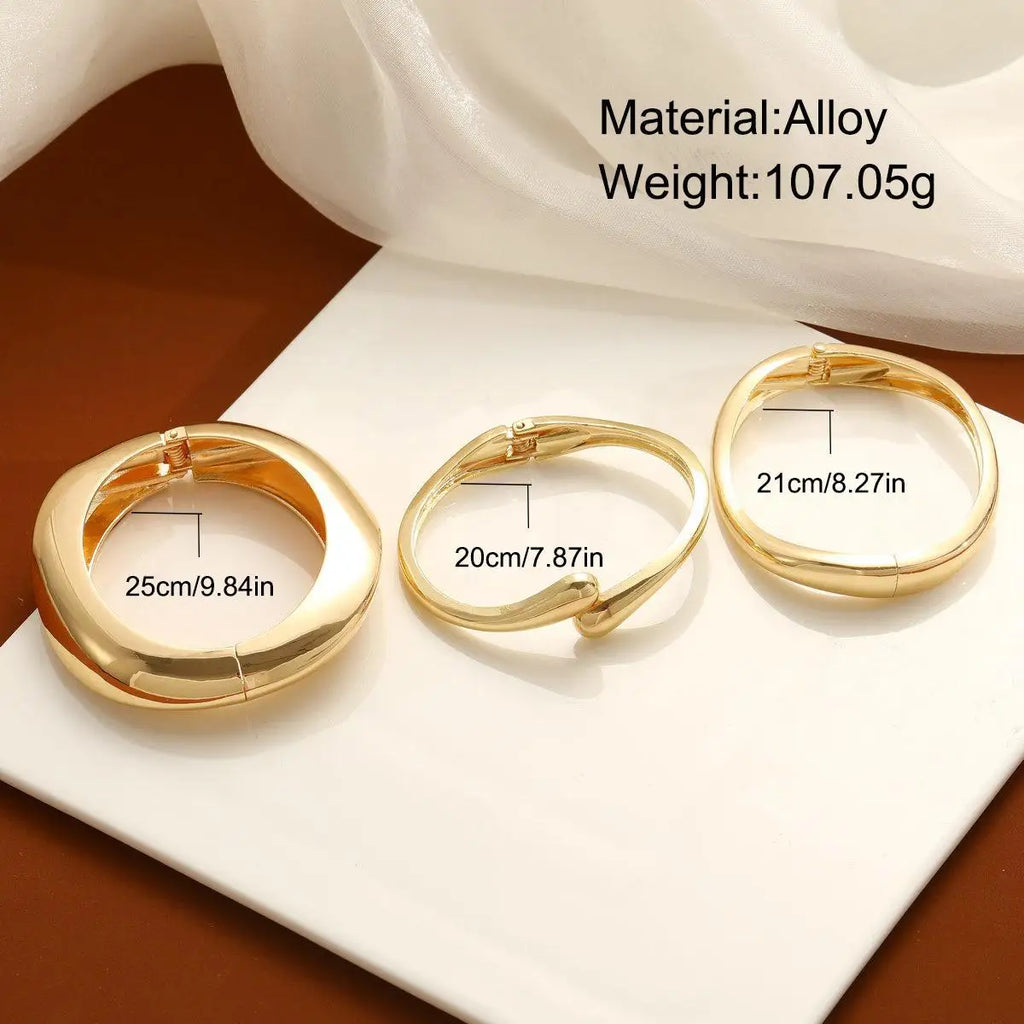 Golden Waterdrop Bangle Se