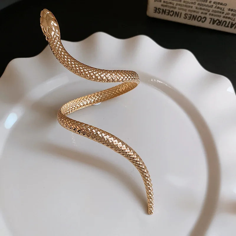 Coiled Serpent Cuff Set