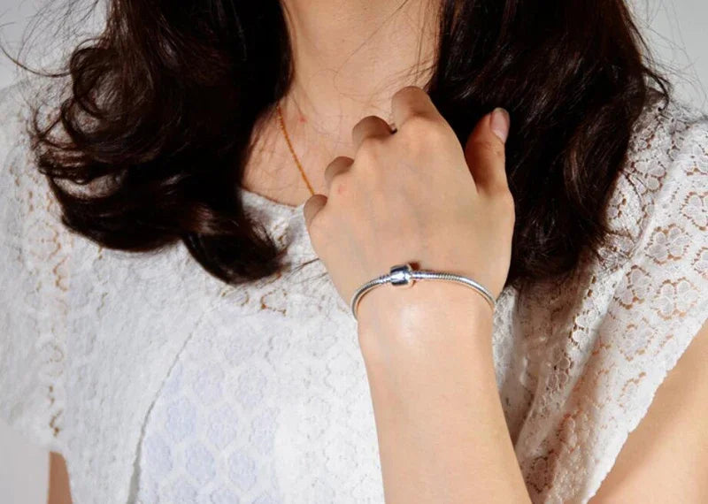 Classic Sterling Silver Snake Chain Bracelet