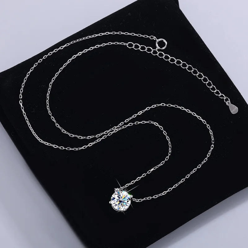Moissanite Pendant Necklace