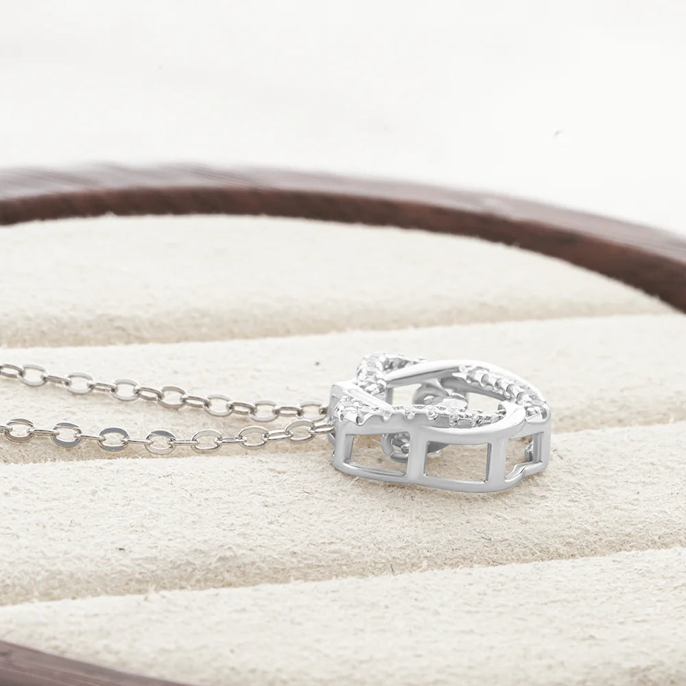 Moissanite Knot Pendant Necklace