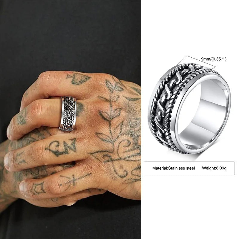 Vintage Black Stone Signet Ring